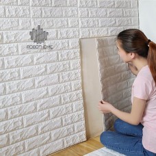 PE Foam 3D Self Adhesive Wall Stickers DIY Home Decor Wallpaper Embossed Brick   222729899678